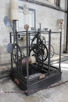 The oldest working mechanical clock (1386) in the world at Salisbury Cathedral ©Ash mills