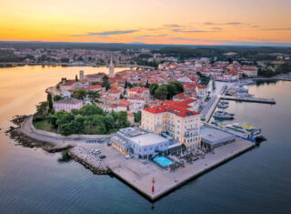 Aerial view of Porec