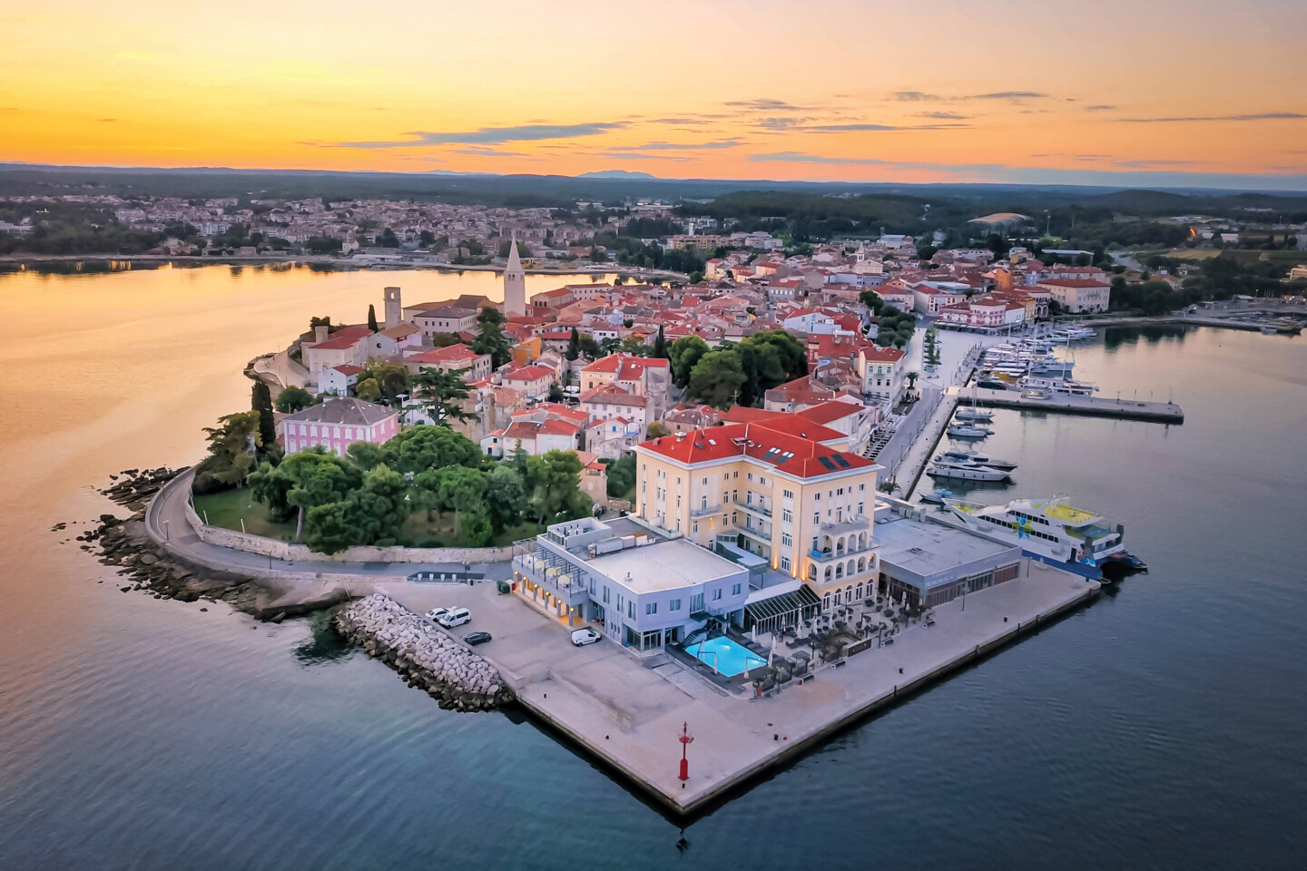 Aerial view of Porec