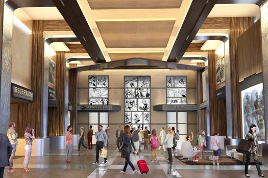 Disney's Hotel New York The Art of Marvel Lobby (Artist Concept Only)