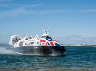 Hover Travel, Portsmouth & Isle of Wight - Hovercraft - Island flyer on water (NCN)