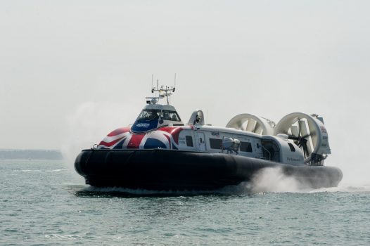 Hover Travel, Portsmouth & Isle of Wight - Hovercraft - Solent Flyer at Southsea (NCN)