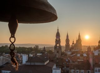 Santiago de Compostela, Spain - Cathedral from San Agustin Tower