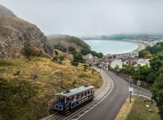 Llandudno, Wales - The Great Orme and Tram (WCP_GREAT ORME RAIL 3-1)