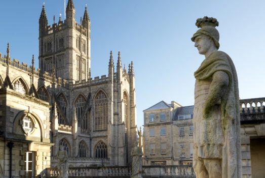 Bath, Somerset - The Roman Baths and Bath Abbey ©Visit Bath