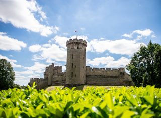 Warwick Castle, Warwickshire - East Front of Warwick Castle