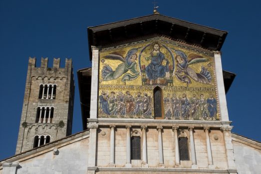 Lucca, Tuscany - Church of San Frediano's facade in Lucca