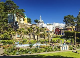 Portmeirion, Gwynedd, North Wales - Centre of Portmeirion village