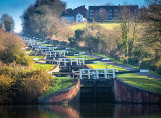 Group tour to Wiltshire, Caen Hill Locks