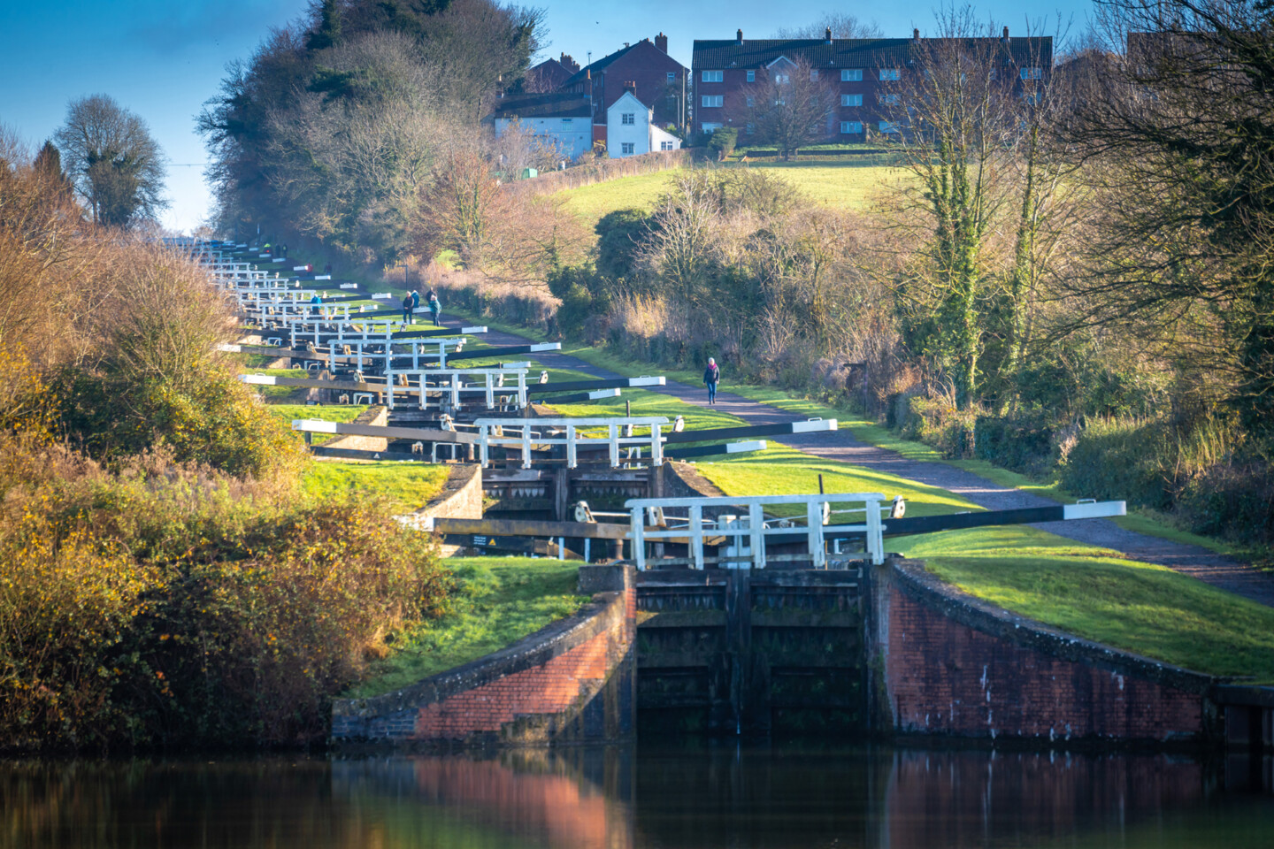 Group tour to Wiltshire, Caen Hill Locks