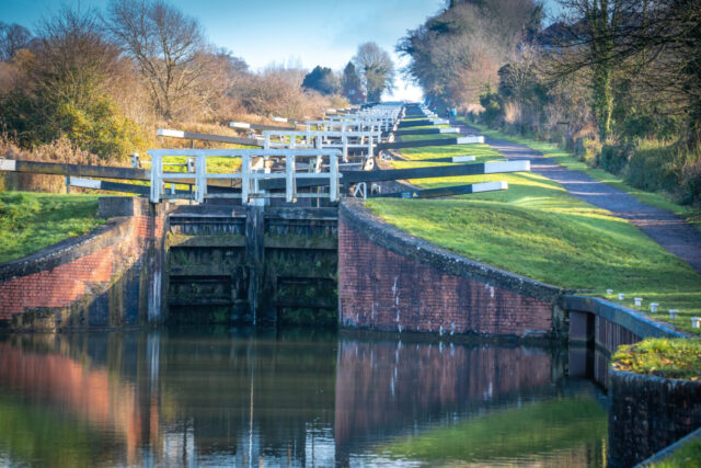 Caen Hill Locks, Wiltshire, Canal