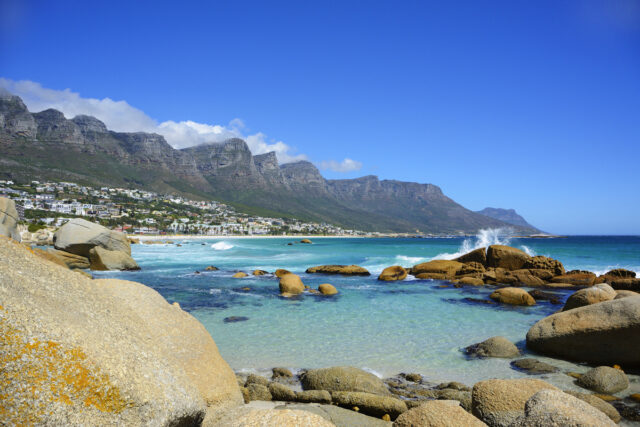 Camps Bay, Cape Town, mountains, atlantic coast