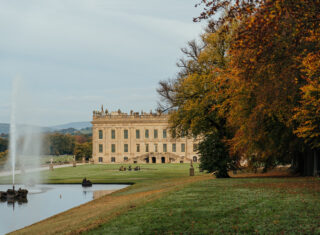 Chatsworth House, Autumn, Fountain