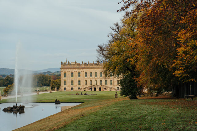 Chatsworth House, Autumn, Fountain