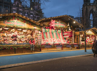 Edinburgh Castle and Christmas Market