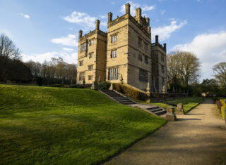 View across the lawn