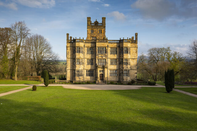 View across the lawn, Gawthorpe Hall