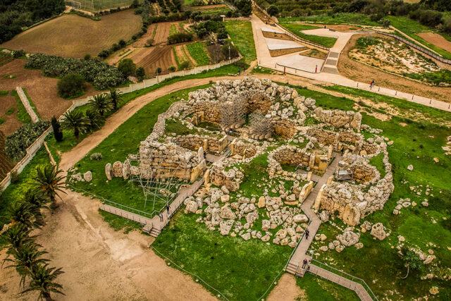 Ggantija, Malta, Aerial View, Landscape, Nature, Outdoors, Scenery