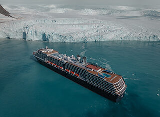 Cruise ship, cruising Antarctica