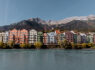 View of Mariahilf on Inn riverbank