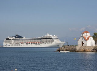 MSC Orchestra arriving at Gythion