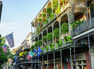 Buildings, Flags, New Orleans, French Quarter