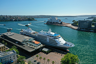 Silver Shadow in Sydney Harbour, Australia