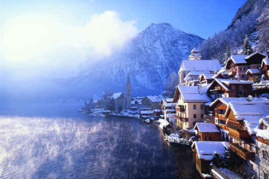 Austria, Hallstatt, winter wonderland, group travel
