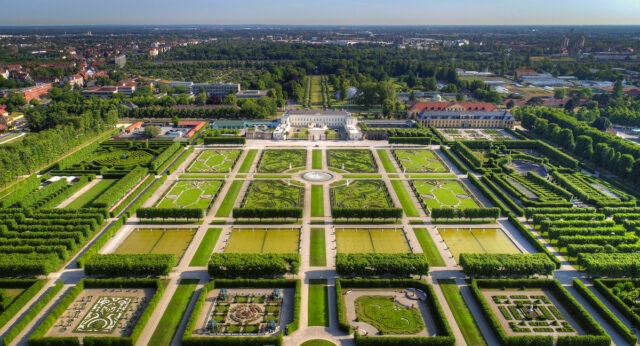Germany - Hannover, Gardens, Building