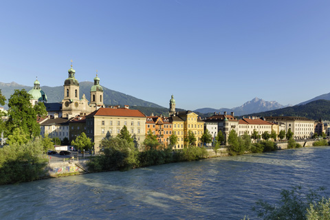 Innsbruck, Austria - Innsbruck on the River Inn