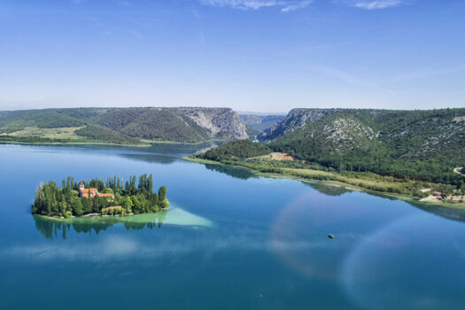 Croatia, Krka National Park, Visovac Island