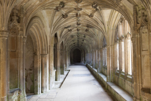Lacock Abbey, Wiltshire - The Cloisters at Lacock Abbey, Wiltshire