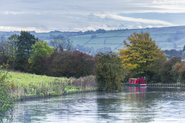 Narrowboat on the Leeds and Liverpool Canal