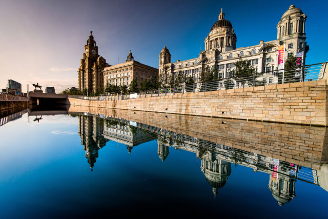 Liverpool, Merseyside, North West, Three Graces