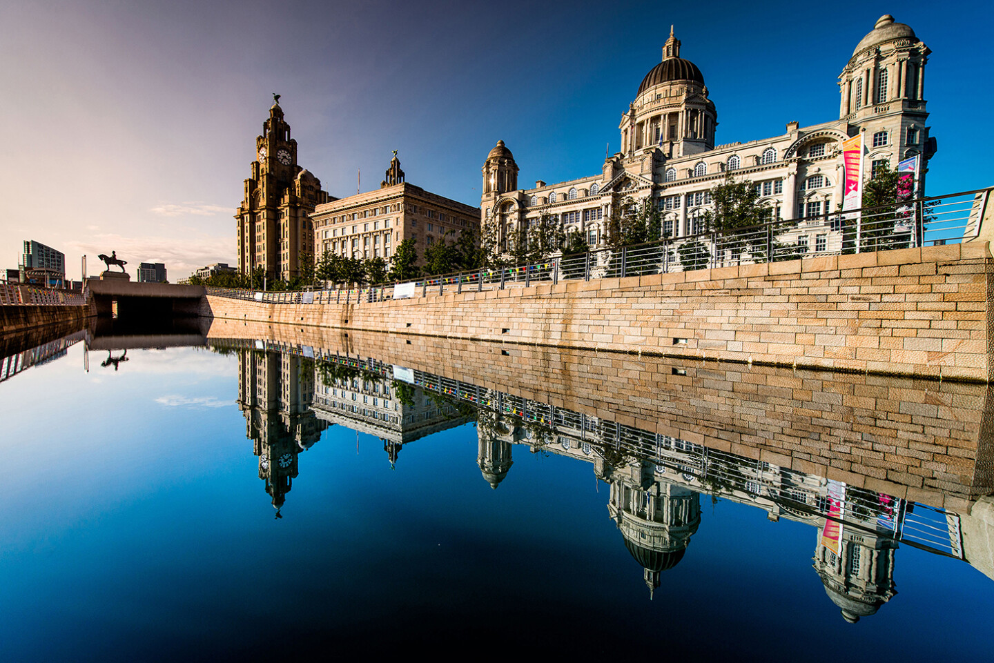 Liverpool, Merseyside, North West, Three Graces