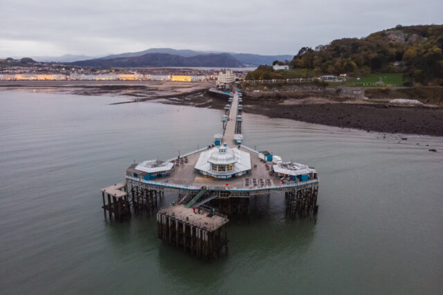 Llandudno, Wales - View of the pier and town