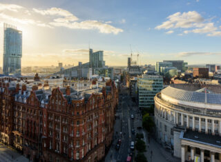 Cityscape from No1 Peters Square, Manchester