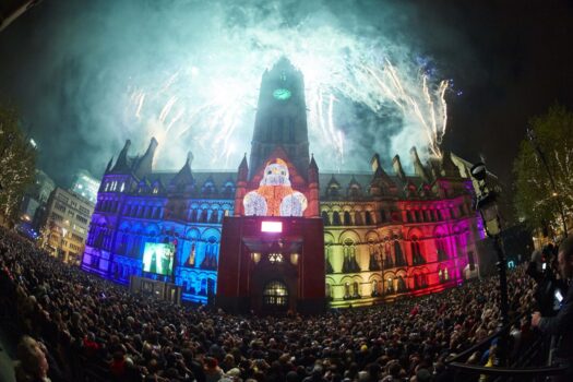 Manchester Christmas Lights switch on
