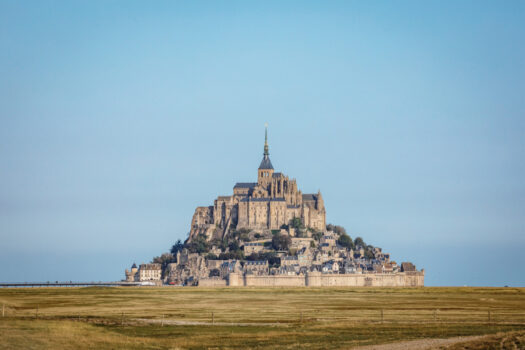 Abbey and bay of Mont-Saint-Michel