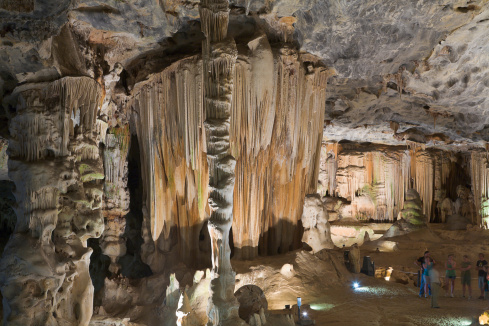 Stalactites, stalagmites, South Africa, Caves