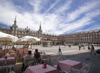 Plaza Mayor, Square, Dining, Cafe