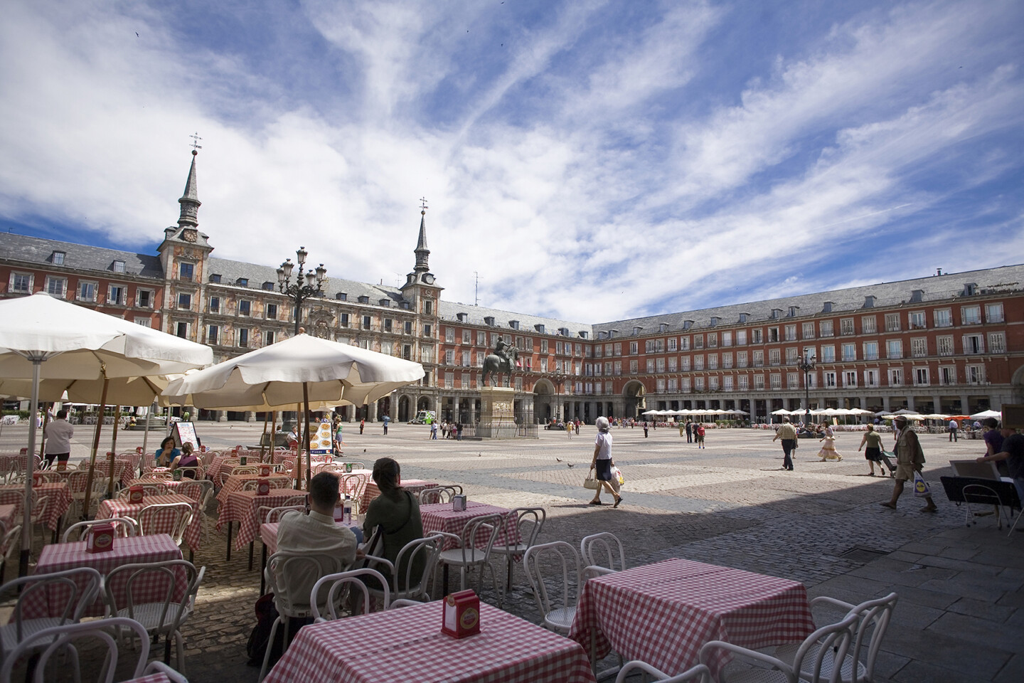 Plaza Mayor, Square, Dining, Cafe