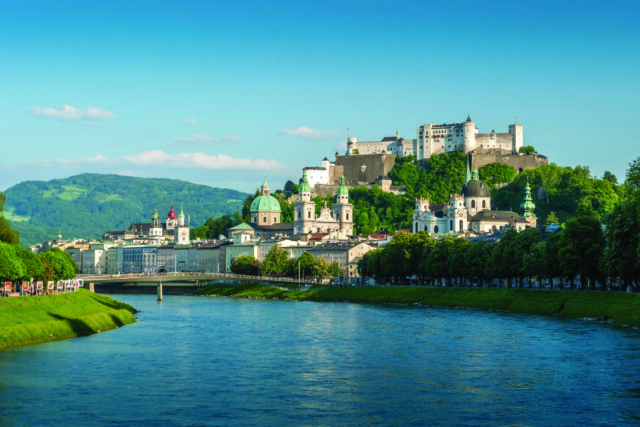 Austria, Salzburg old town, group travel