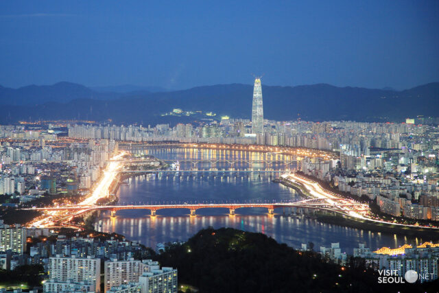 Aerial view of Seoul