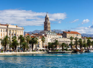 Croatia, Split, Waterfront, Group Travel