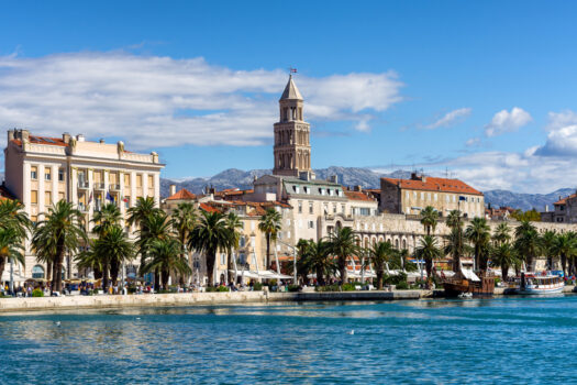 Croatia, Split, Waterfront, Group Travel
