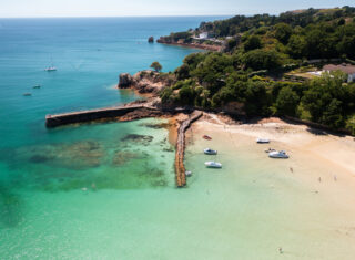 St Brelade's Bay Jersey, Pier, Sea, Channel Islands