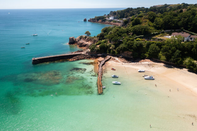 St Brelade's Bay Jersey, Pier, Sea, Channel Islands