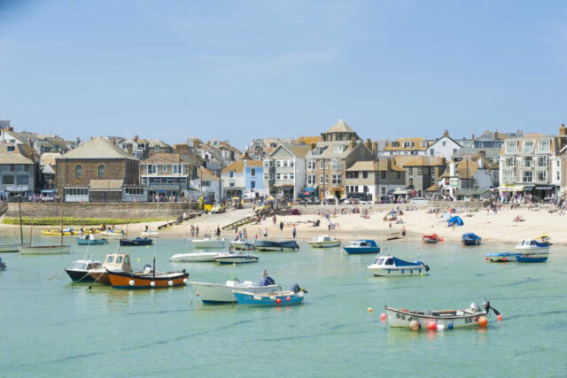 Town Beach in St Ives
