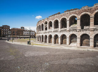 Verona, Italy - Arena and Palazzo Barbieri